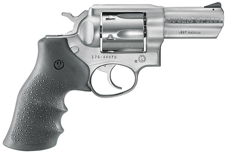 RUGER GP100 357MAG 3" FS STAINLESS HOGUE MONOGRIP - for sale