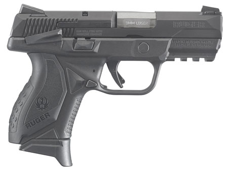 RUGER AMERICAN COMPACT 9MM FS 17-SHOT BLK MAT W/SAFETY - for sale