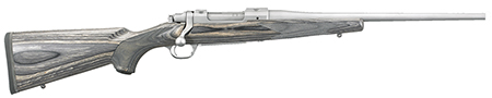 RUGER M77 HAWKEYE COMPACT 243 MATTE S/S BLACK LAMINATE - for sale