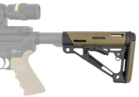 HOGUE AR-15 COLLAPSIBLE STOCK FDE RUBBER COMMERCIAL - for sale