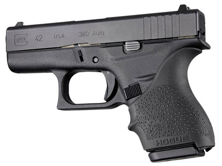 HOGUE HANDALL BEAVER TAIL GRIP SLEEVE FITS GLOCK 42/43 BLACK - for sale
