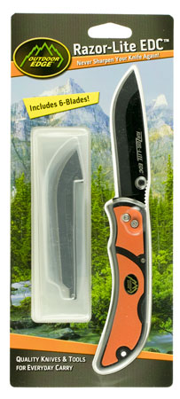 OD EDGE RAZOR-EDC LT 3.5" 6 BLDS ORG - for sale