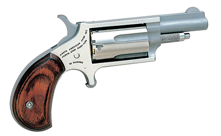 NAA MINI-REVOLVER COMBO 22LR/22WMR 1-5/8" S/S WOOD - for sale