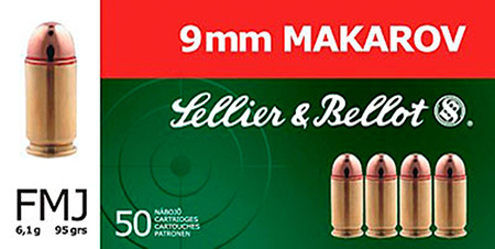 S&B 9MM MAKAROV 95GR FMJ 50/1000 - for sale