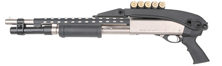 ADV. TECH. STOCK SHOTGUN 12GA. PUMPS TOP FOLDING BLACK SYN - for sale