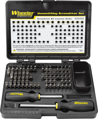 WHEELER SCREWDRIVER KIT 72-PC PROFESSIONAL GUNSMITHING - for sale