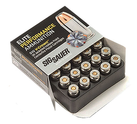 SIG AMMO 9MM 147GR JHP 20/200 - for sale