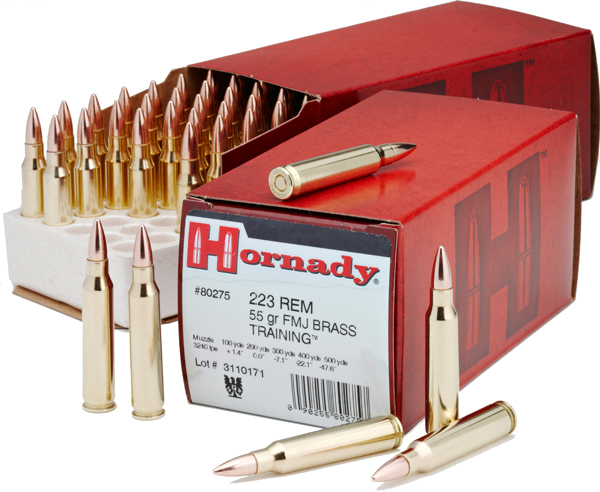 HORNADY 223 REM 55GR FMJ 50RD 10BX/CS - for sale