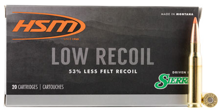 HSM LOW RECOIL 308 WIN 150GR SBT 20RD 25BX/CS - for sale