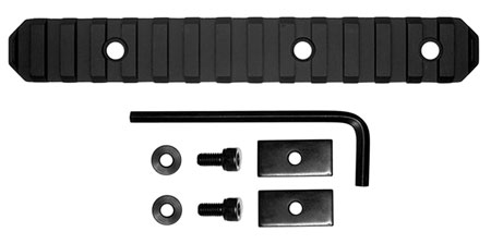 GROVTEC RAIL SECTION STOCK AR 6" 15 SLOT ALUMINUM BLACK - for sale