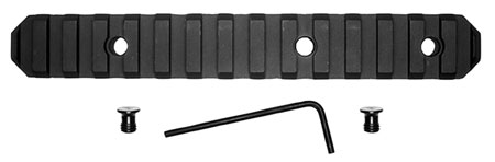 GROVTEC RAIL SECTION KEYMOD 6" 15 SLOT ALUMINUM BLACK - for sale