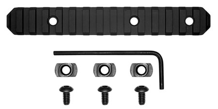 GROVTEC RAIL SECTION M-LOK 6" 15 SLOT ALUMINUM BLACK - for sale