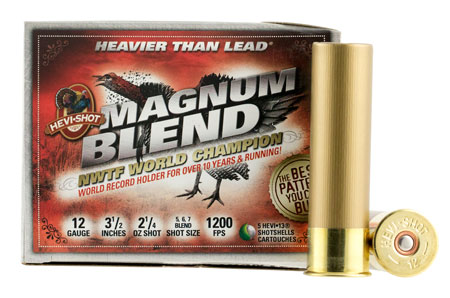 HEVI-SHOT MAGNUM BLND 12GA 3.5" 2-1/4OZ #5,6,7 5RD 10BX/C - for sale