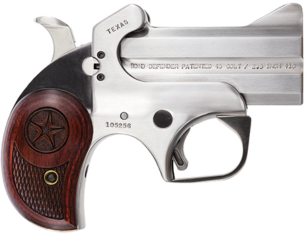 BOND ARMS TEXAS DEFENDER 3"BBL 45LC/410 2.5" STAINLESS WOOD - for sale