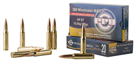 PPU .308 WIN MATCH 168GR HPBT 20/200 - for sale