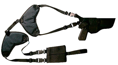 BULLDOG DELUXE HZTL-SHOULDER HOLSTER RH/LH 4-4.5" BBL'S BL! - for sale