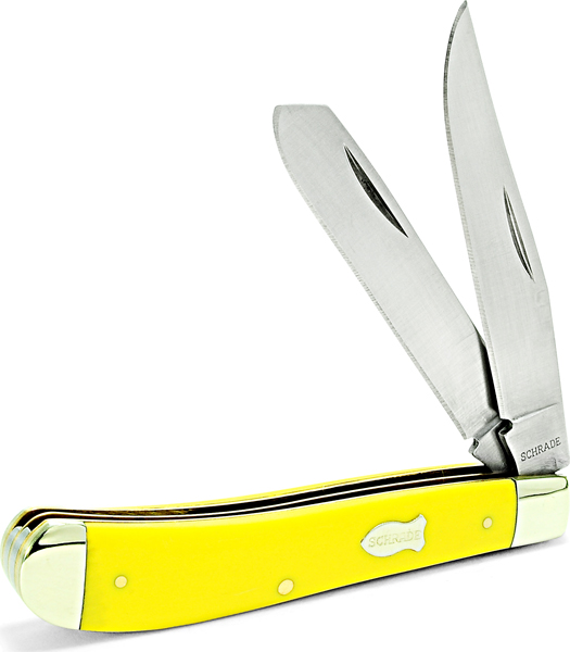 SCHR TRAPPER 2BLD 37/8" YELHDL - for sale