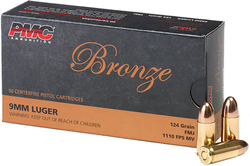 PMC BRNZ 9MM 124GR FMJ 50/1000 - for sale