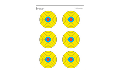 ACTION TGT BRIGHT 6 BULLSEYE 100PK - for sale