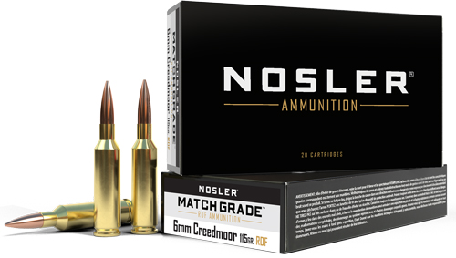 NOSLER MATCH 6MM CM 115GR REDUCED DRAG HPBT 20RD 10BX/C< - for sale
