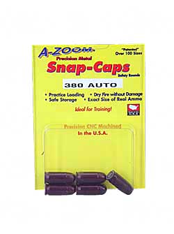 A-ZOOM METAL SNAP CAP  .380ACP 5-PACK - for sale