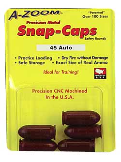 A-ZOOM METAL SNAP CAP .45ACP 5-PACK - for sale