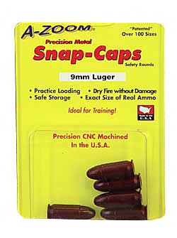 A-ZOOM METAL SNAP CAP 9MM LUGER 5-PACK - for sale