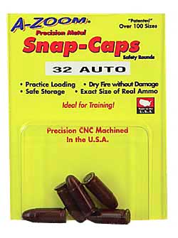 A-ZOOM METAL SNAP CAP .32ACP 5-PACK - for sale