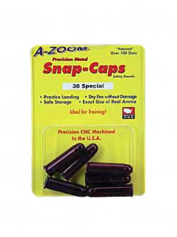 A-ZOOM METAL SNAP CAP .38 SPECIAL 6-PACK - for sale