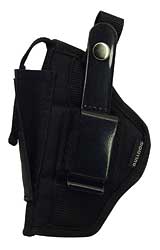 BULLDOG EXTREME SIDE HOLSTER BLACK W/MAG POUCH COMPACT AUTO - for sale