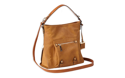 BULLDOG CONCEALED CARRY PURSE HOBO ANNA COGNAC - for sale