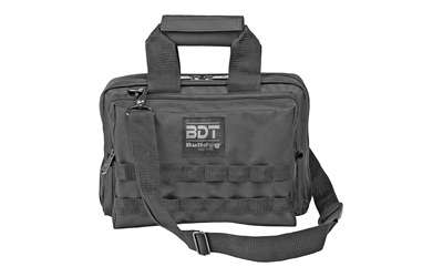 BULLDOG DELUXE 2 PISTOL RANGE BAG W/MOLLE BLACK - for sale