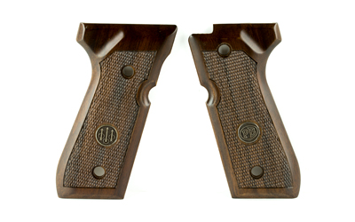 BERETTA 92/96 GRIPS WOOD WALNUT WITH MEDALLION - for sale