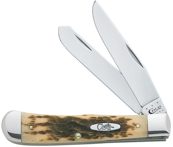 CASE TRAP 2BL 41/8" AMBER BONE CV - for sale