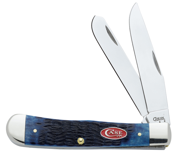 CASE TRAPPER 2BL 41/8" NAVY BONE - for sale