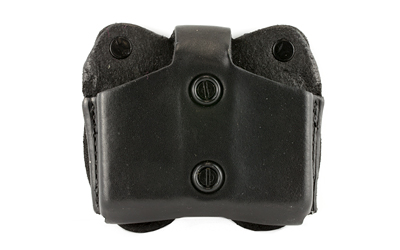 DESANTIS DOUBLE MAG POUCH OWB LEATHER SINGLE STACK 10/45 BL! - for sale