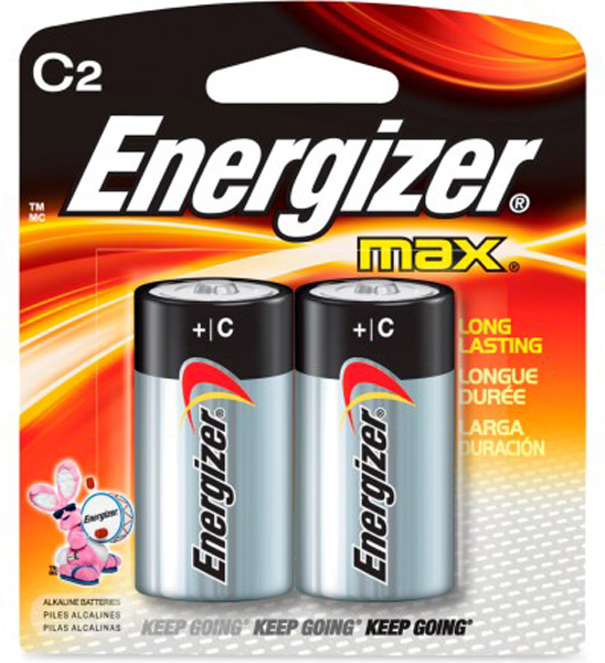 ENER MAX BATTERIES C 2PK - for sale