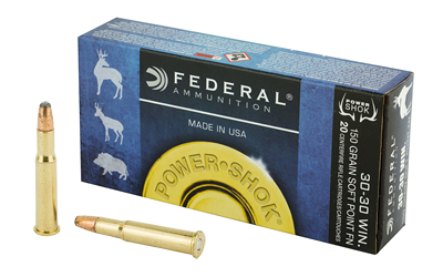 FEDERAL POWER-SHOK 30-30 WIN 150GR JSP-FN 20RD 10BX/CS - for sale