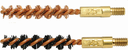 OTIS BORE BRUSH 6.5MM 2-PK 1-NYLON 1-BRONZE 8-32 THREAD - for sale