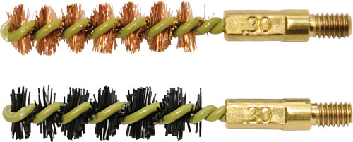 OTIS BORE BRUSH .30 CAL 2-PK 1-NYLON 1-BRONZE 8-32 THREAD - for sale