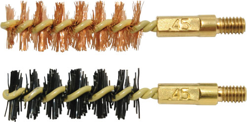 OTIS BORE BRUSH .45 CAL 2-PK 1-NYLON 1-BRONZE 8-32 THREAD - for sale