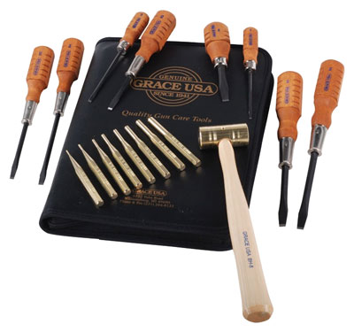 GRACE USA GUN CARE TOOL KIT SET OF 17 TOOLS! - for sale