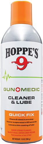 HOPPES GUN MEDIC 10OZ. CLEANER & LUBE BIO-BASED FORMULA AERSL - for sale
