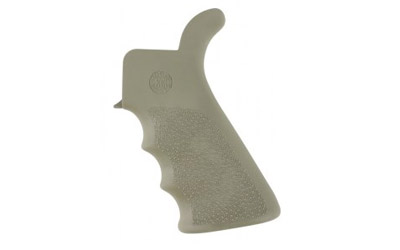HOGUE AR-15 BEAVERTAIL GRIP W/FINGER GROOVES OD GREEN - for sale