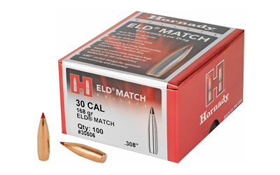 HRNDY ELD-M 30CAL .308 168GR 100CT - for sale