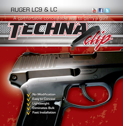 TECHNA CLIP BELT CLIP RUGER LC9 RS - for sale