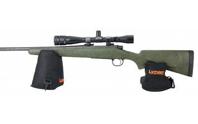 LYMAN CROSSHAIR SHOOTING BAG COMBO FRONT & REAR BLACK NYLON - for sale