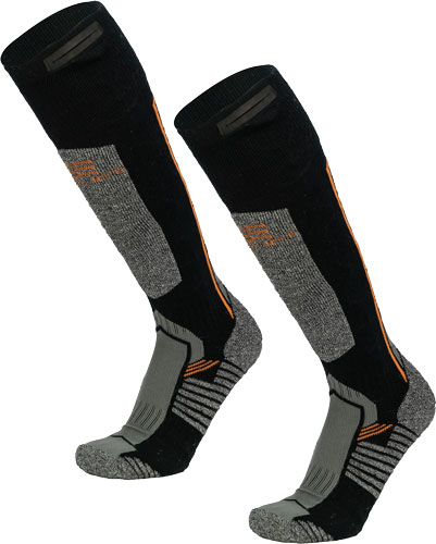 MOBILE WARMING MEN'S PRO MERINO HEATED SOCKS GRAY LRG! - for sale