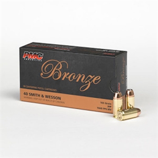 PMC BRNZ 40SW 165GR JHP 50/1000 - for sale
