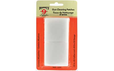 HOPPES CLEANING PATCH #4 .38-.45 CALIBERS .410-20GA. - for sale